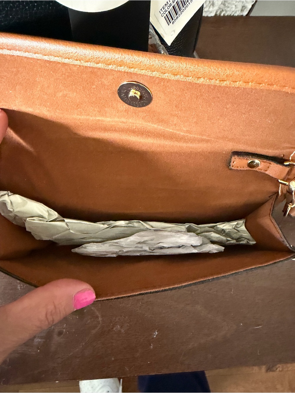 NWT Pebbled Leather Backpack with Matching Wristlet - Picture 5 of 6